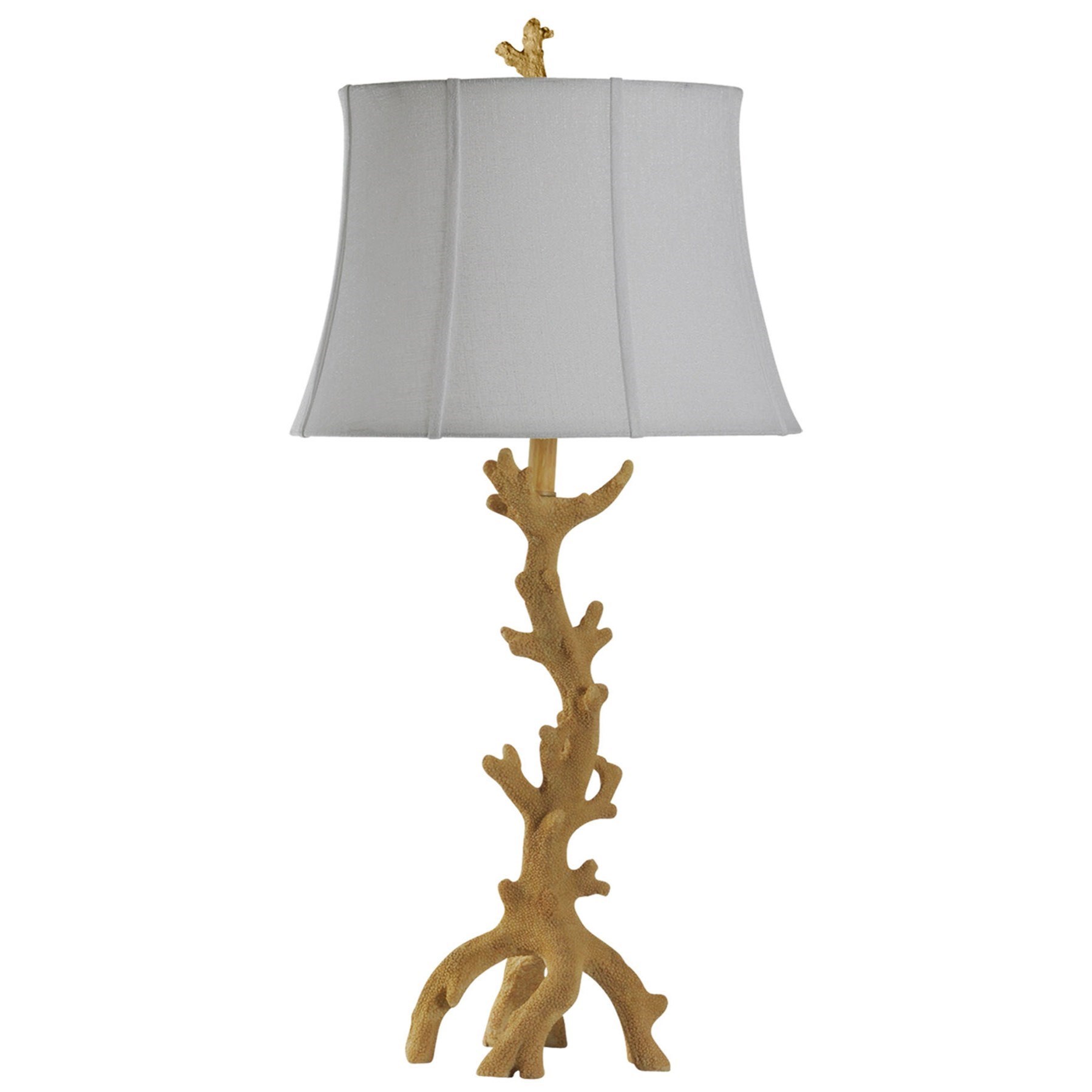 StyleCraft Lamps Tree Branch Table Lamp with White Shade Westrich